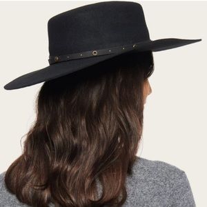 Frye Felt Wide Brim Boater Hat